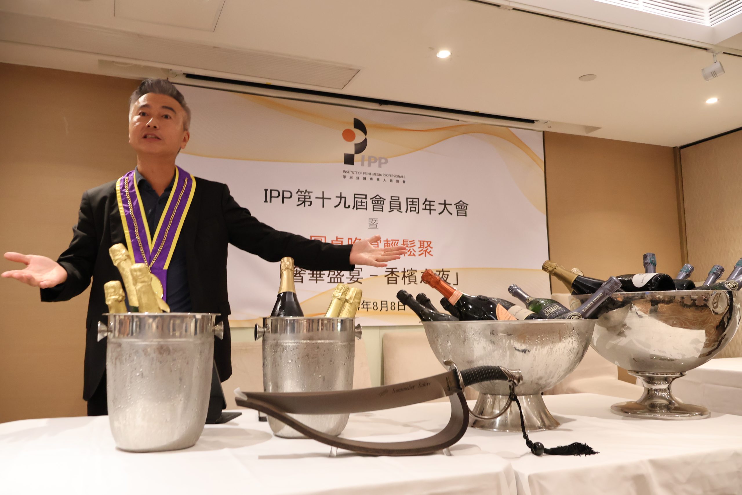 圖片四：朱建崑先生作為晚宴講者